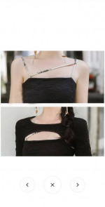 Vintage Bamboo Print Lace Up Slip Dress Long Sleeve Top