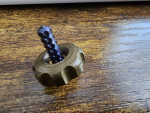 Marifone Microtech brass and titanium spinning top