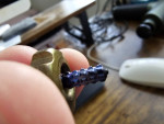Marifone Microtech brass and titanium spinning top