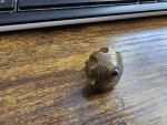 Marifone Microtech brass and titanium spinning top