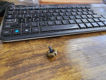 Marifone Microtech brass and titanium spinning top