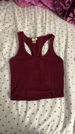 Burgundy tank top