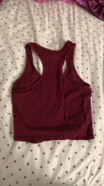 Burgundy tank top