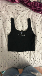 Black tank top