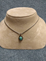Sterling/Turquoise Signed Necklace