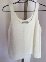 Vince creamy cotton knit top