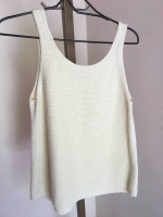 Vince creamy cotton knit top