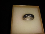 18k white Gold designer wedding band - LC COLLECTION