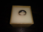 18k white Gold designer wedding band - LC COLLECTION
