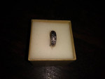 18k white Gold designer wedding band - LC COLLECTION