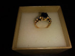 Beautiful 14kt Gold SAPPHIRE solitaire fine etchings 3.9 Grams