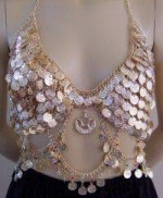 VINTAGE COIN BELLY DANCE TOP
