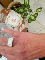 Fabulous VS 3.50ctw Diamond 14kt White Gold Bling Ring
