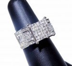 Fabulous VS 3.50ctw Diamond 14kt White Gold Bling Ring