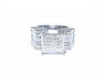 Fabulous VS 3.50ctw Diamond 14kt White Gold Bling Ring