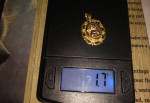 14k Gold fine braided rope & 14k Gold Angel's Prayer Pendant