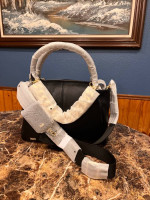 NEW 100% Leather DKNY Sabina Top Handle Purse