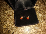 14k Gold Ruby earrings