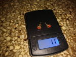 14k Gold Ruby earrings