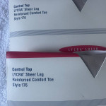 Nordstrom VNTG Lot of 2 Control Top Lycra Sheer Leg Pantyhose Style 17