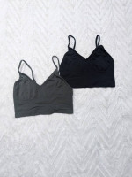 Set of 2 Cami Crop Top Bra Bralettes