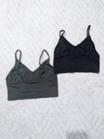 Set of 2 Cami Crop Top Bra Bralettes