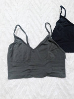 Set of 2 Cami Crop Top Bra Bralettes