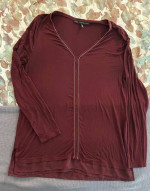 WHBM Burgundy Top