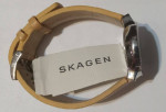 Skagen NWT SKW2776 Women Freja Watch Leather/Crystals/50M H2O/New Batt