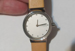 Skagen NWT SKW2776 Women Freja Watch Leather/Crystals/50M H2O/New Batt