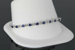 Effy Diamond & Sapphire 14kt White Gold Bracelet