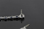 Effy Diamond & Sapphire 14kt White Gold Bracelet