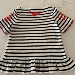 Kate Spade Cotton Knit Top w/Embroidered Detailing
