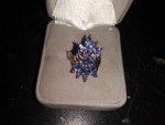 Fabulous Genuine Tanzanite 14k White Gold 5.5grams- cash or trade