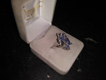 Fabulous Genuine Tanzanite 14k White Gold 5.5grams- cash or trade