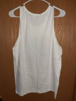 NWT Old Navy A-Bro-Ham Lincoln Beer Mug White Tank Top Size S Small