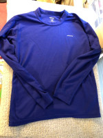 Patagonia Capilene unisex crew neck top base layer, size kids 12