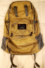 Mountain Top 40L Hiking Backpack with Rain Cover - Khaki