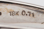 Sapphire & Diamond 18kt White Gold Ring