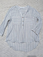 ZARA Button Down Striped Top