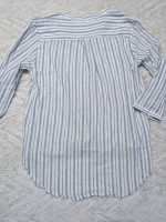 ZARA Button Down Striped Top