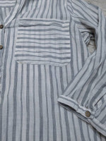 ZARA Button Down Striped Top
