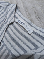 ZARA Button Down Striped Top
