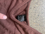 Brown cropped tank top