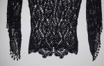 Crochet beaded sleeve top