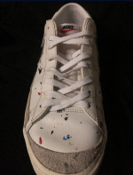 Nike blazer low top paint splatter