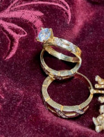 wedding rings two women's one men's brand new gold