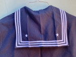 U.S. NAVY Mens Jumper Sailor NMCB-3 Cracker Jack Blue Uniform Top Wool