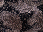 Classy Paisley Gold/Black/Green Sleeveless Top, Size Small