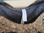 Classy Paisley Gold/Black/Green Sleeveless Top, Size Small